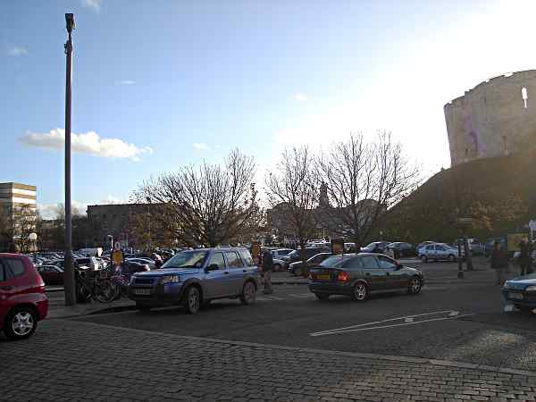 Looking south east towards the Castle