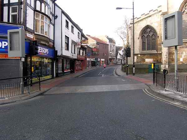 Looking south west: Heading towards Castlegate and the Castle.