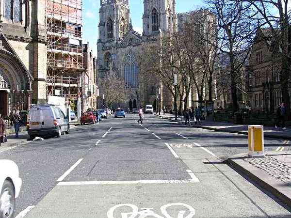Looking towards High Petergate and the Minster.
