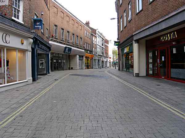 Looking towards St Sampson's Square.