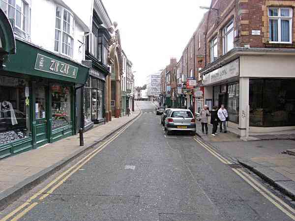 Looking South West towards the Foss and Walmgate.