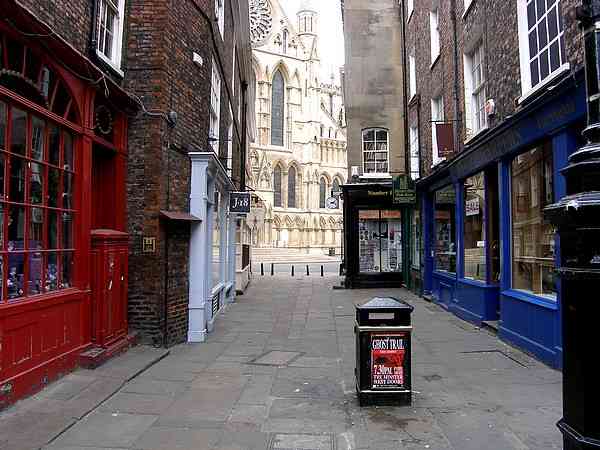 Looking towards the south door of the Minster.