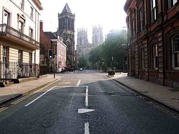 Looking towards Duncombe Place and the Minster.