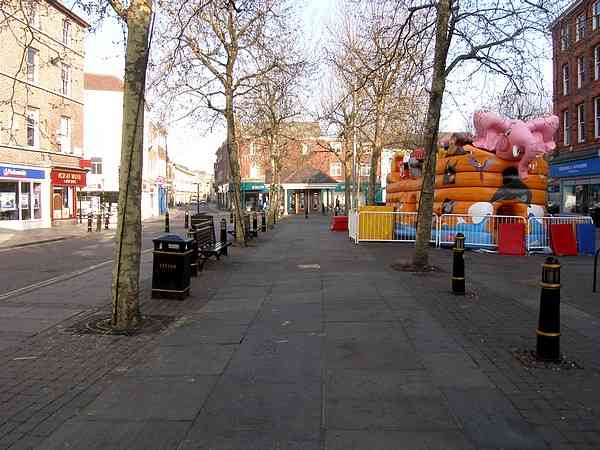 Looking north west towards St Sampson's Square.