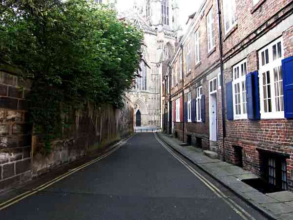 Looking towards the West Door of the Minster.