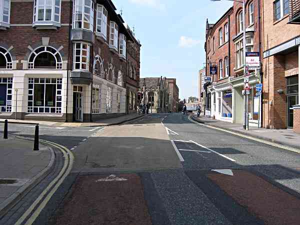 Looking towards Micklegate and Ouse Bridge.