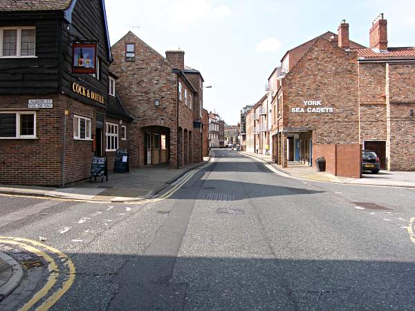 Looking towards Micklegate and Ouse Bridge.