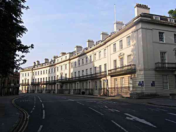 Looking along St Leonard's Place towards Blake Street.