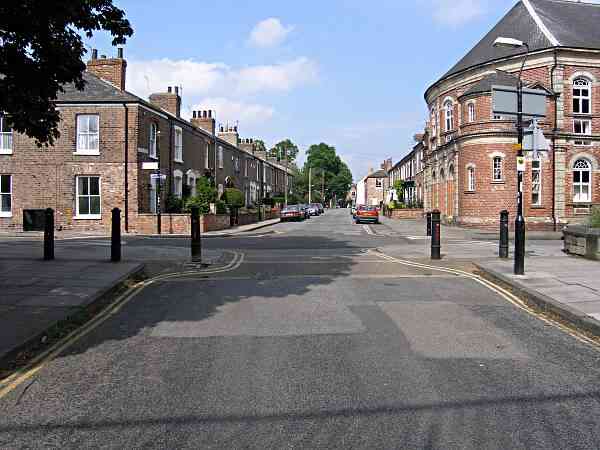Looking towards Victor Street and Bishophill.